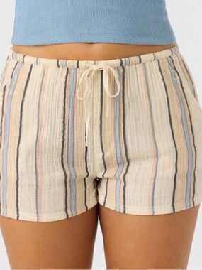 O'Neill Brenda Stripe Beach Shorts  Sz L. NWT